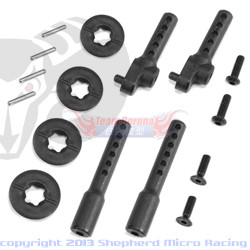 Shepherd 400033 Velox V10 Body post set complete PRO (front + rear)